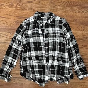 Black and white flannel